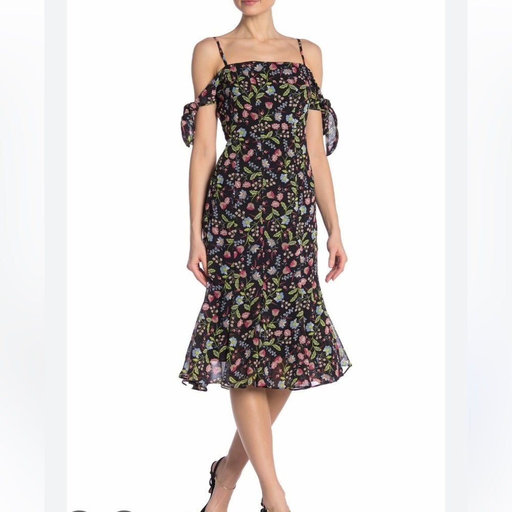 Nanette Lepore Floral Midi Dress Womens 4